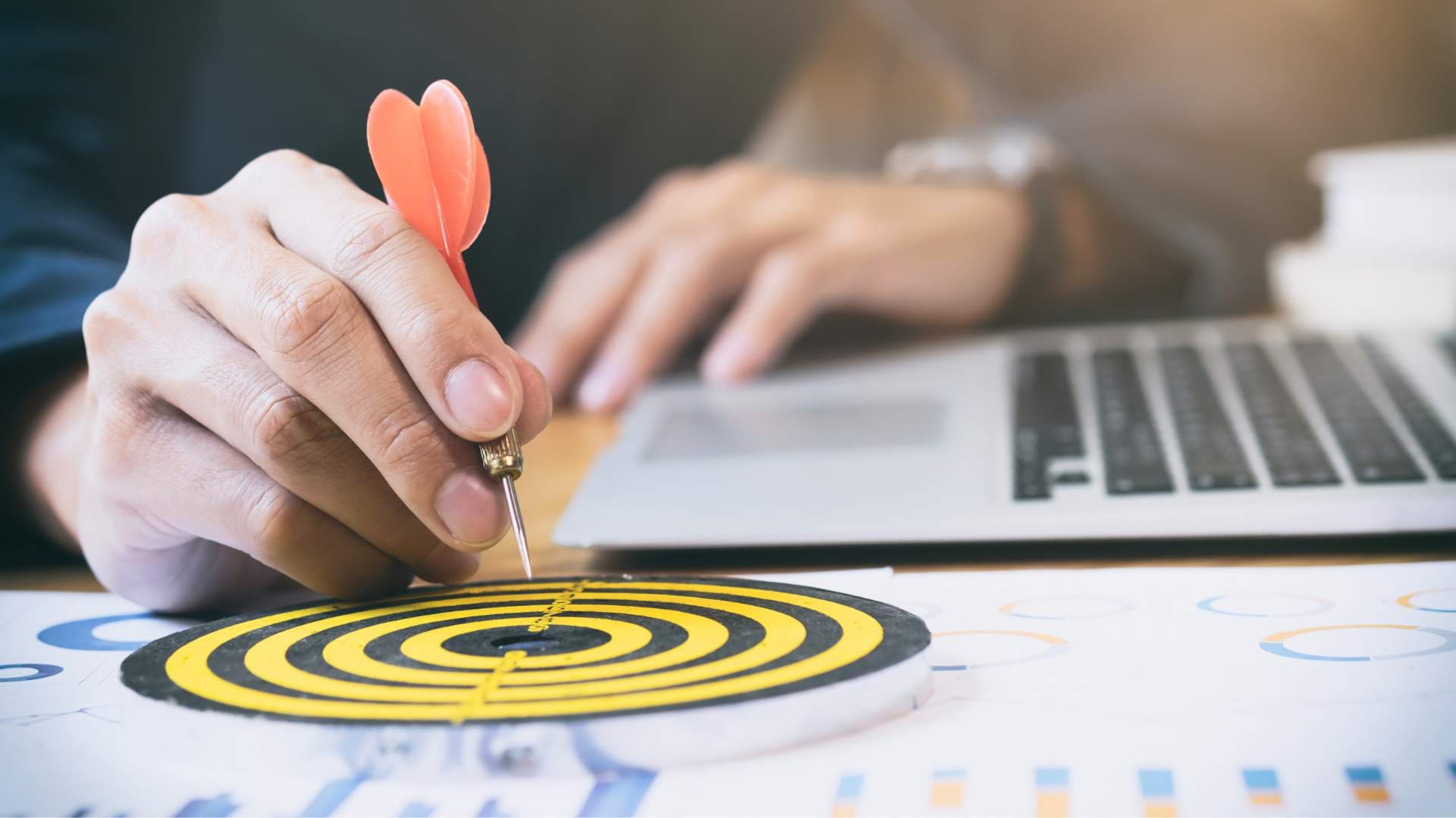 Person creating a bulletproof hospital marketing strategy.