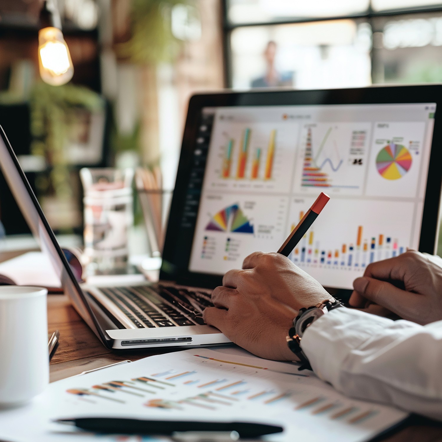 Digital marketer executing PPC campaign for medispa marketing.